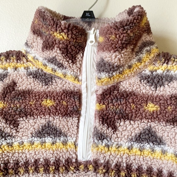 Offline x Aerie | Sherpa Quarter Zip Pullover Size Large - Picture 4 of 8